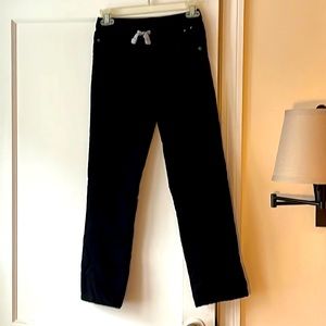 Gymboree, fleece lined, black khakis, size 10